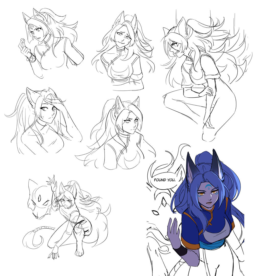Original character - Akamai sketches Original character - Akamai sketches