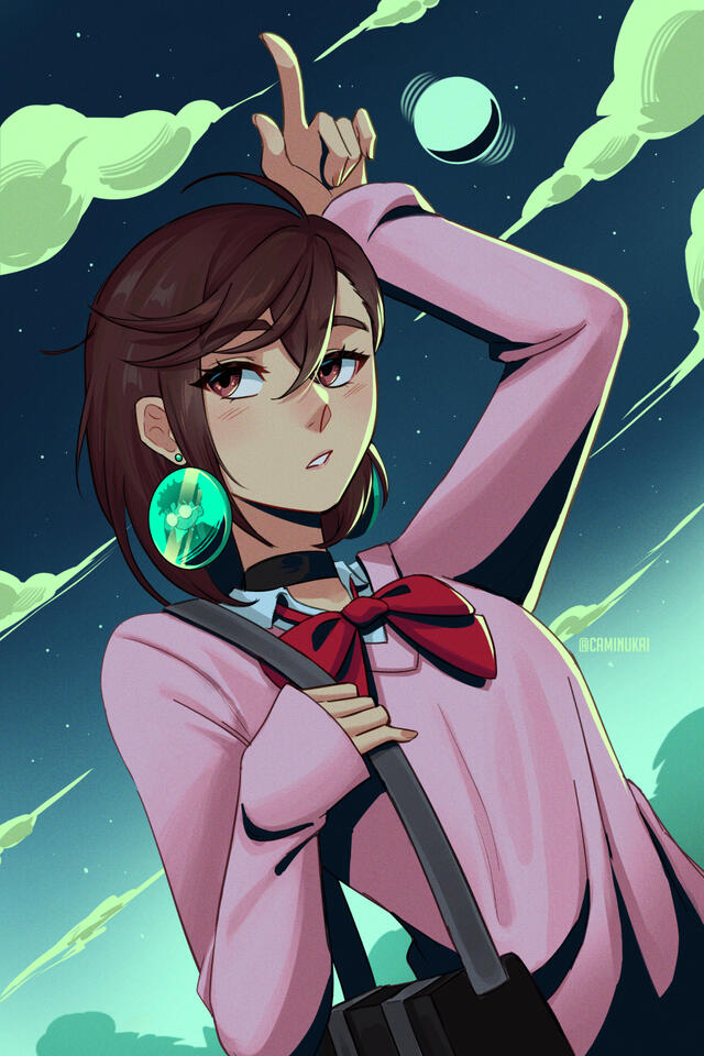 Momo - Dandadan fanart